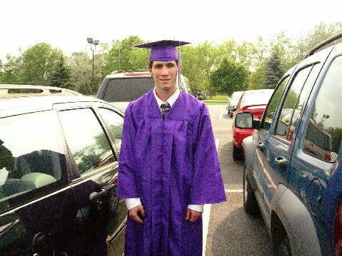 Jared before Baccaluareate Mass at Church of the Resurrection